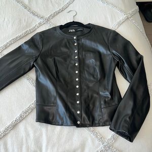 Zara pleather jacket